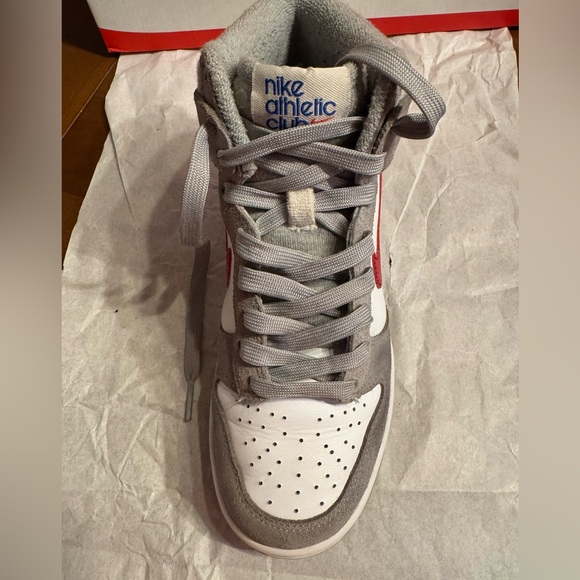 Nike Dunk High Light Smoke Grey Gym Red size 4.5Y - Picture 10 of 16